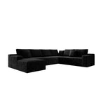 Flexo Corduroy Modular Sectional Couch 6-7 Seat Sofa