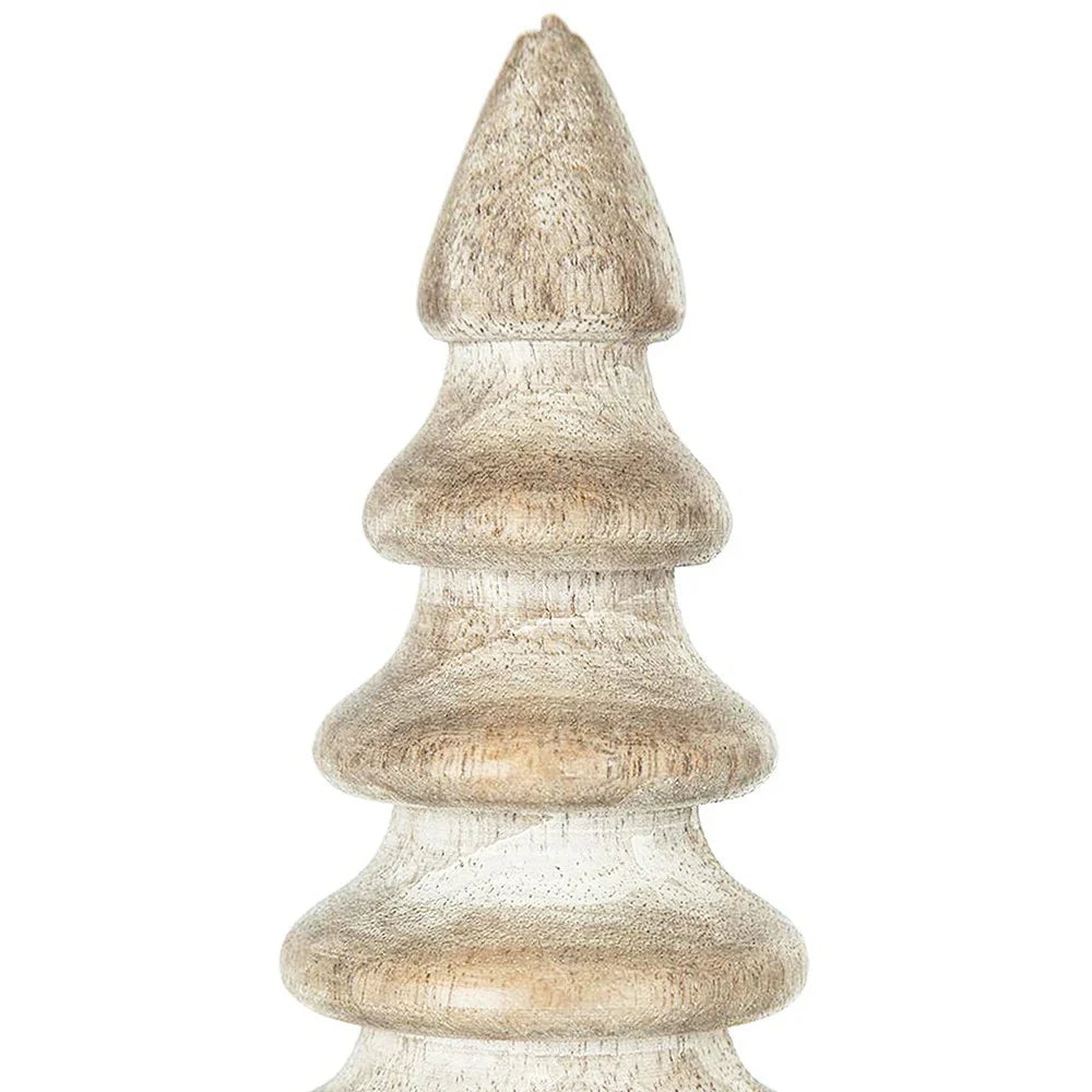 2 Pack Wooden Christmas Table Tree Decor