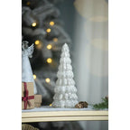 3 Pack Glass Cone Christmas Tree with Lights