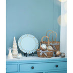 3 Pack Glass Cone Christmas Tree with Lights