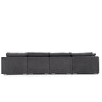 Feathers U-Shaped Sectional Couch 140-200 Inches