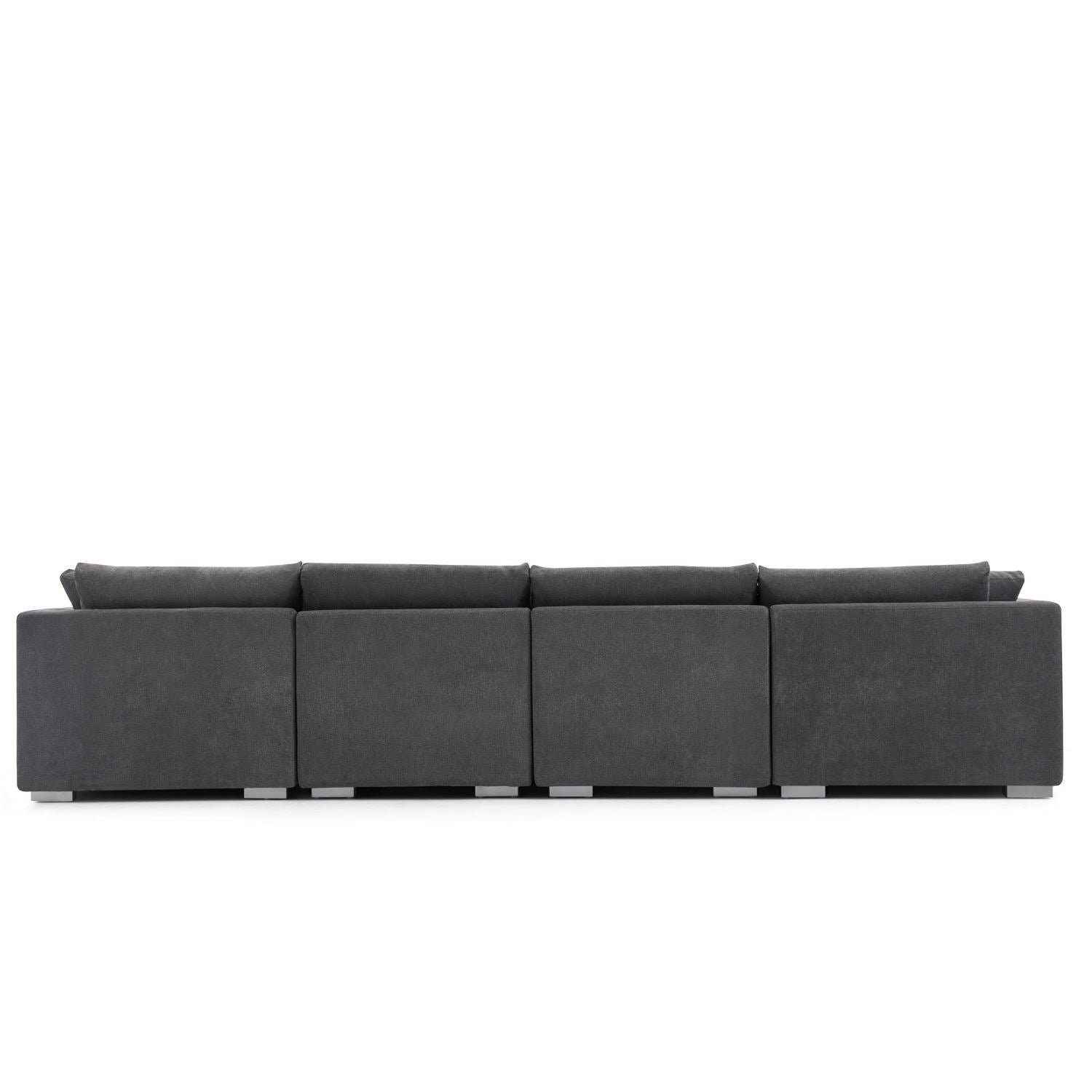 Feathers U-Shaped Sectional Couch 140-200 Inches