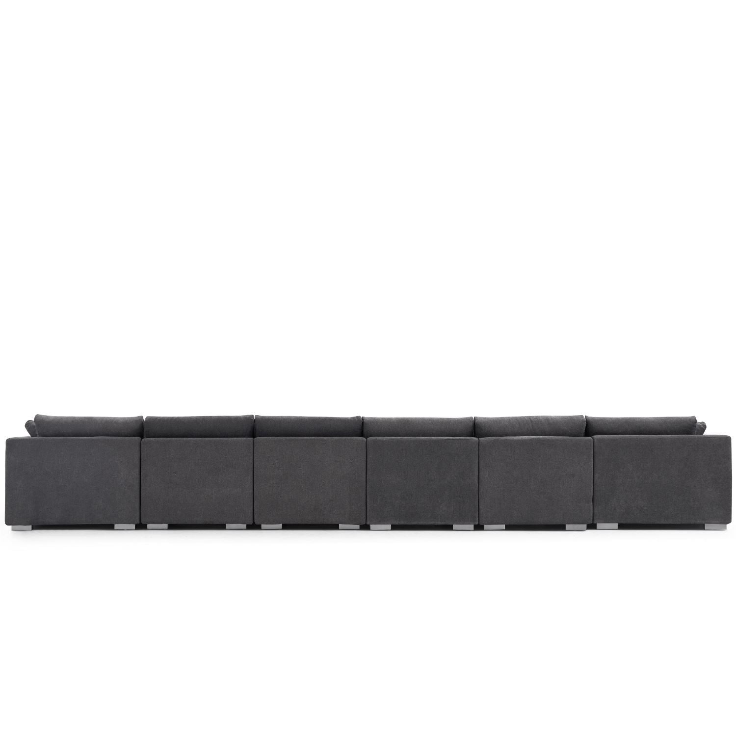 Feathers U-Shaped Sectional Couch 140-200 Inches