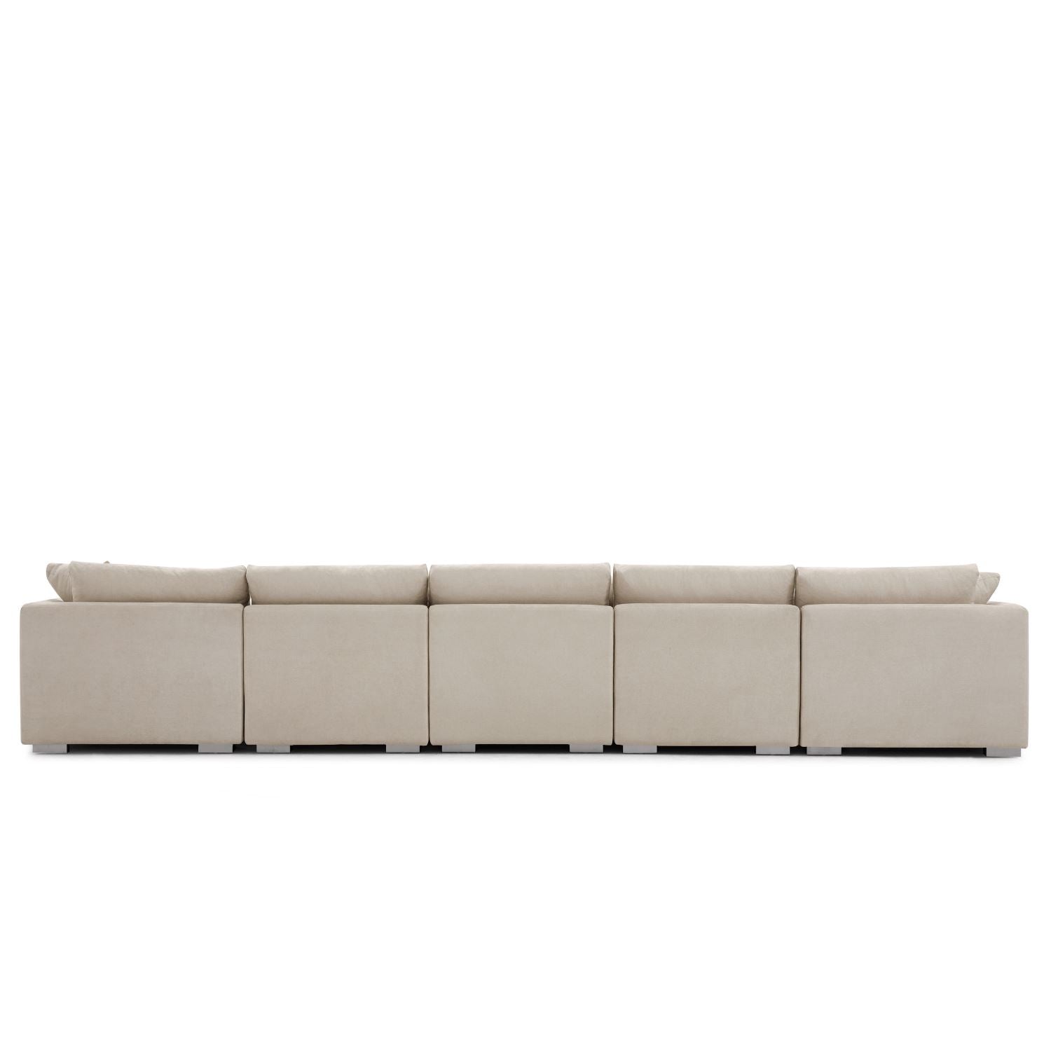Feathers U-Shaped Sectional Couch 140-200 Inches
