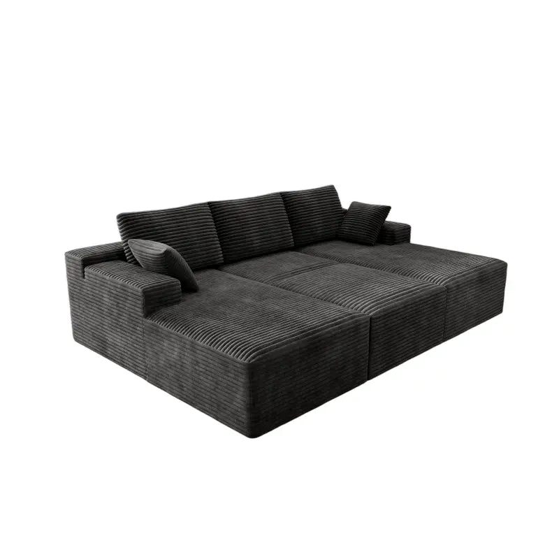 Flexo Corduroy Modular Sectional Sofa with 3 Chaise