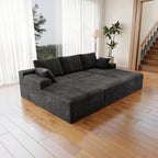 Flexo Corduroy Modular Sectional Sofa with 3 Chaise