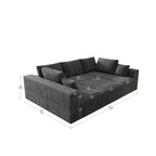 Flexo Corduroy Modular Sectional Pit Sofa