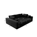 Flexo Corduroy Modular Sectional Pit Sofa