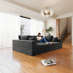 Flexo Corduroy Modular Sectional Pit Sofa
