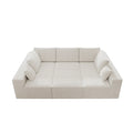 Flexo Corduroy Modular Sectional Pit Sofa