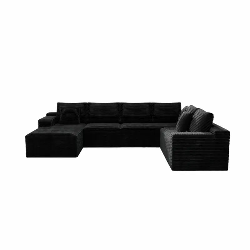 Flexo Corduroy Modular Sectional Sofa with Chaise 5-6 Seats