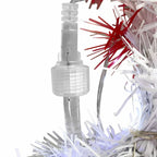 6FT Hinged Artificial Fir Christmas Tree with 300 LED Lights