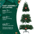 6ft-7.5ft Green Christmas Tree with 760 Tips Easy Setup