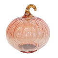 8pcs Orange Glass Pumpkins - Fall and Thanksgiving Decorations