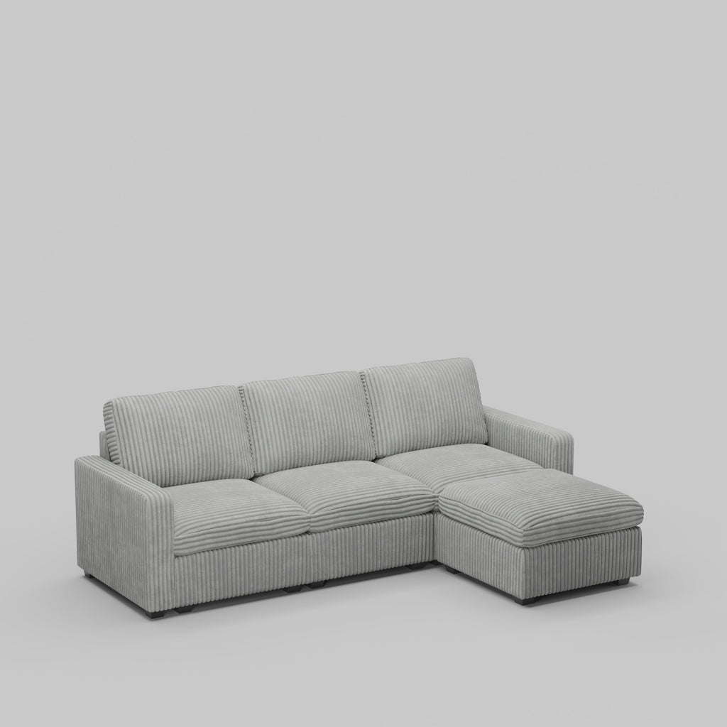 Sofinity Storage Sectional 3-Seater with Ottoman