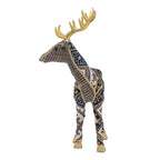 Christmas Decor 13 Inch Velvet Foam Standing Deer