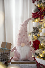 Christmas Fabric Pink Gnome Decor