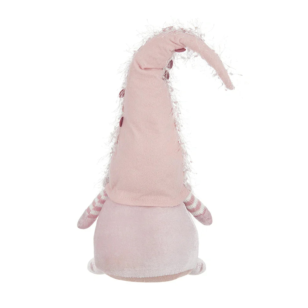Christmas Fabric Pink Gnome Decor