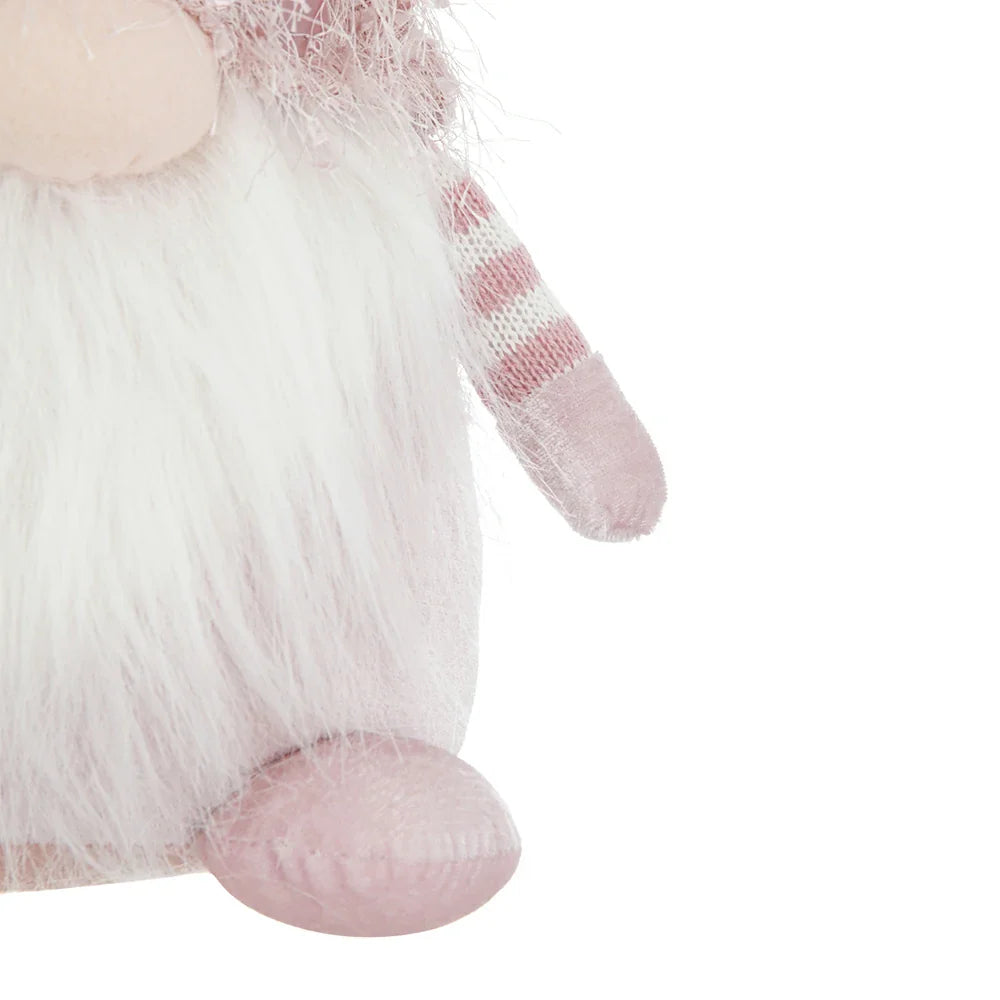 Christmas Fabric Pink Gnome Decor