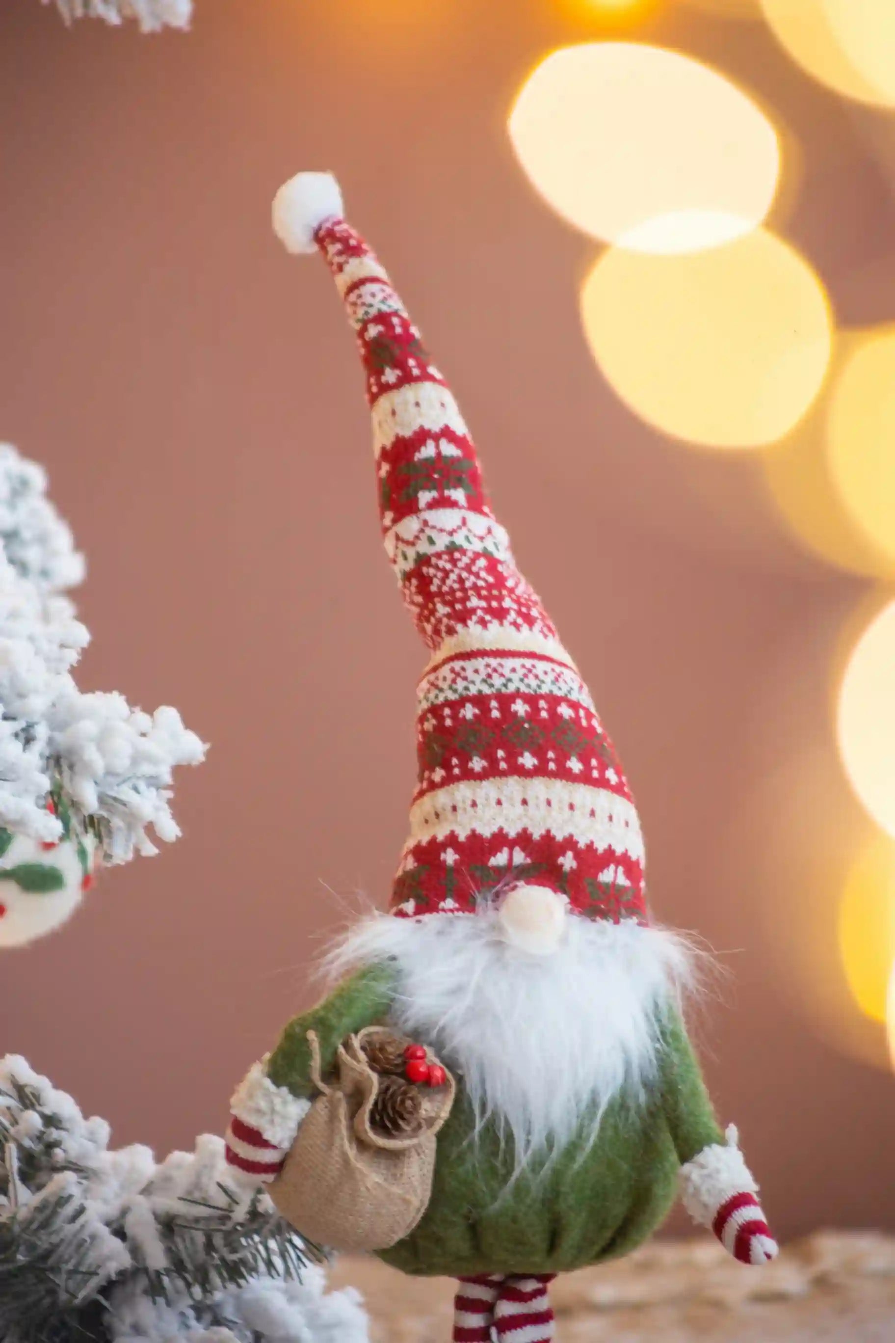 Christmas Fabric Standing Gnomes ¨C Holiday Decoration