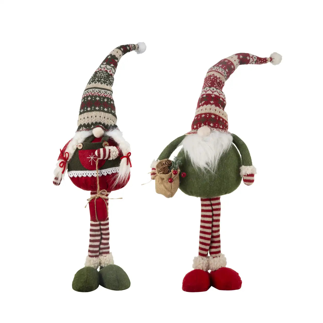 Christmas Fabric Standing Gnomes ¨C Holiday Decoration