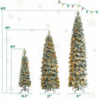 Christmas Trees 290 LED Lights with 11 Lighting Modes-Set of 3