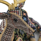 Christmas Decor 12 Inch Velvet Foam Sitting Deer