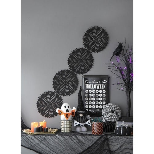 2 pcs Fabric Plaid Pumpkin Decor Halloween Decoration