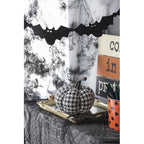 2 pcs Fabric Plaid Pumpkin Decor Halloween Decoration