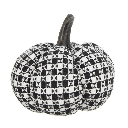 2 pcs Fabric Plaid Pumpkin Decor Halloween Decoration