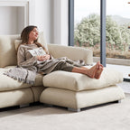 Feathers Sofa Ottoman - 35 Inches