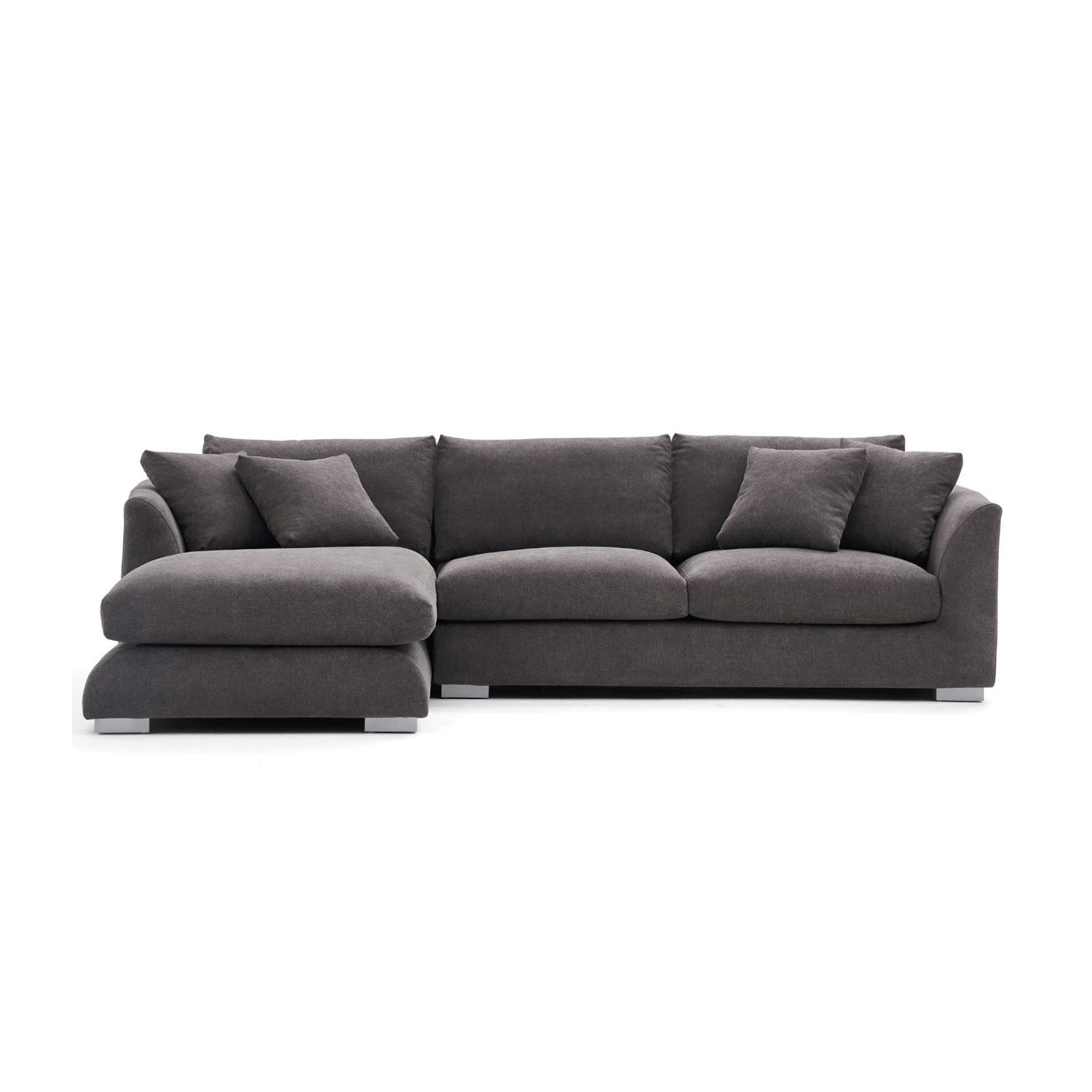 Feathers Sectional Couch Chaise Lounge 88-170 Inches