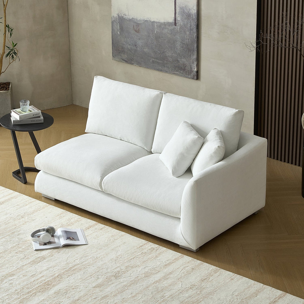 Feathers Side Sofa - 70 Inches