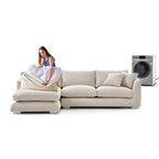 Feathers Sectional Couch Chaise Lounge 88-170 Inches