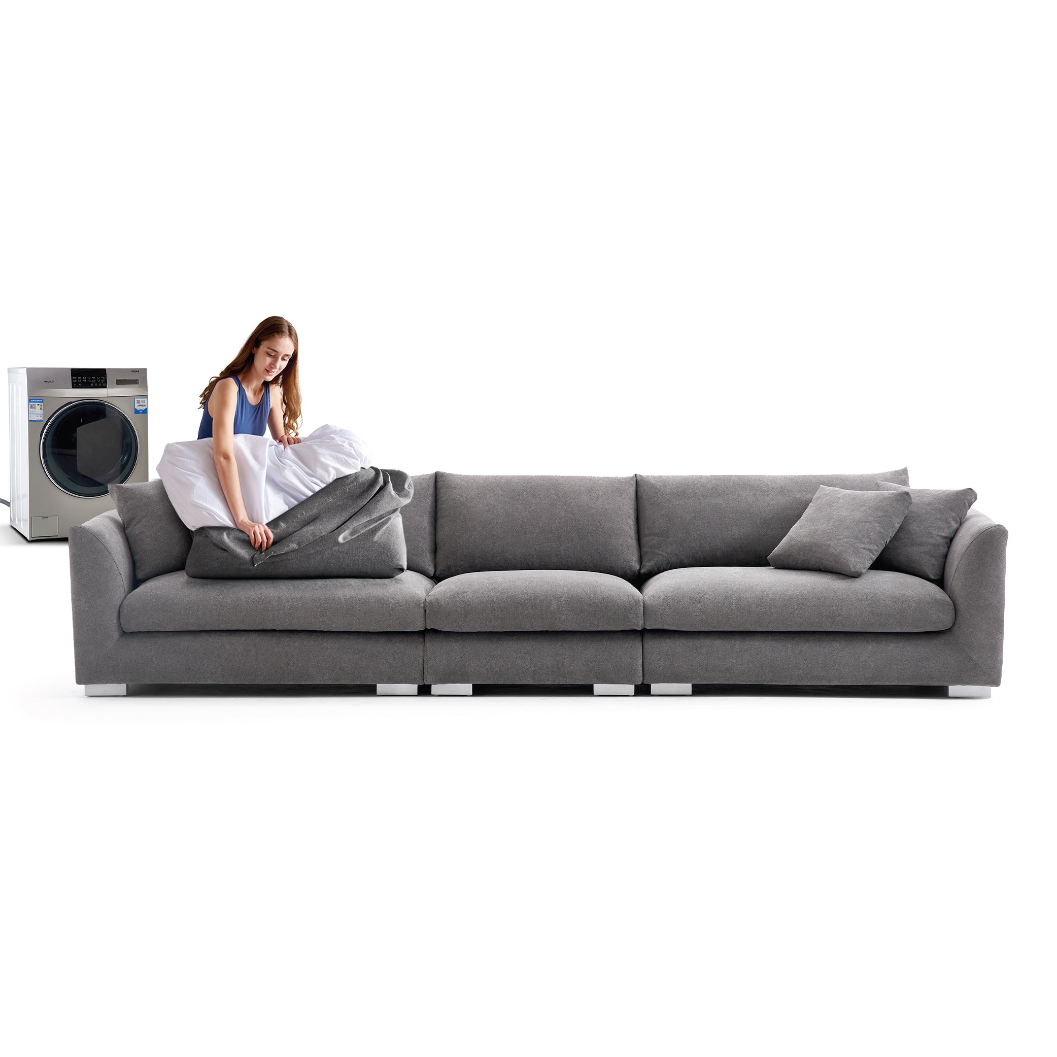 Feathers Washable Couch Sectional (3-6 Seater)