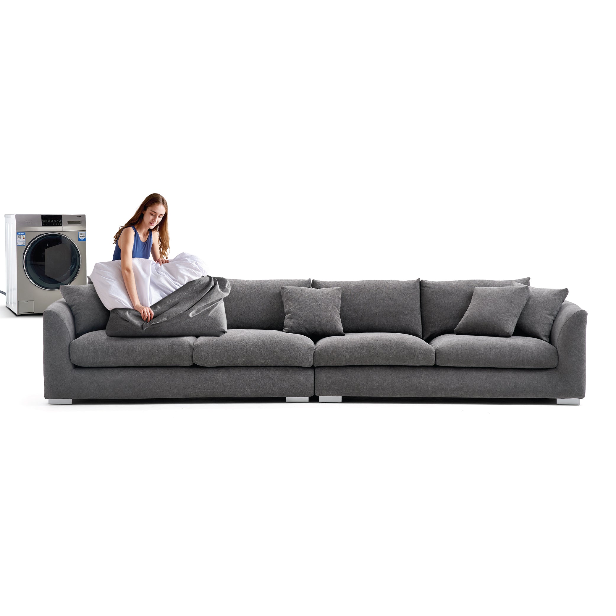 Feathers Washable Couch Sectional (3-6 Seater)