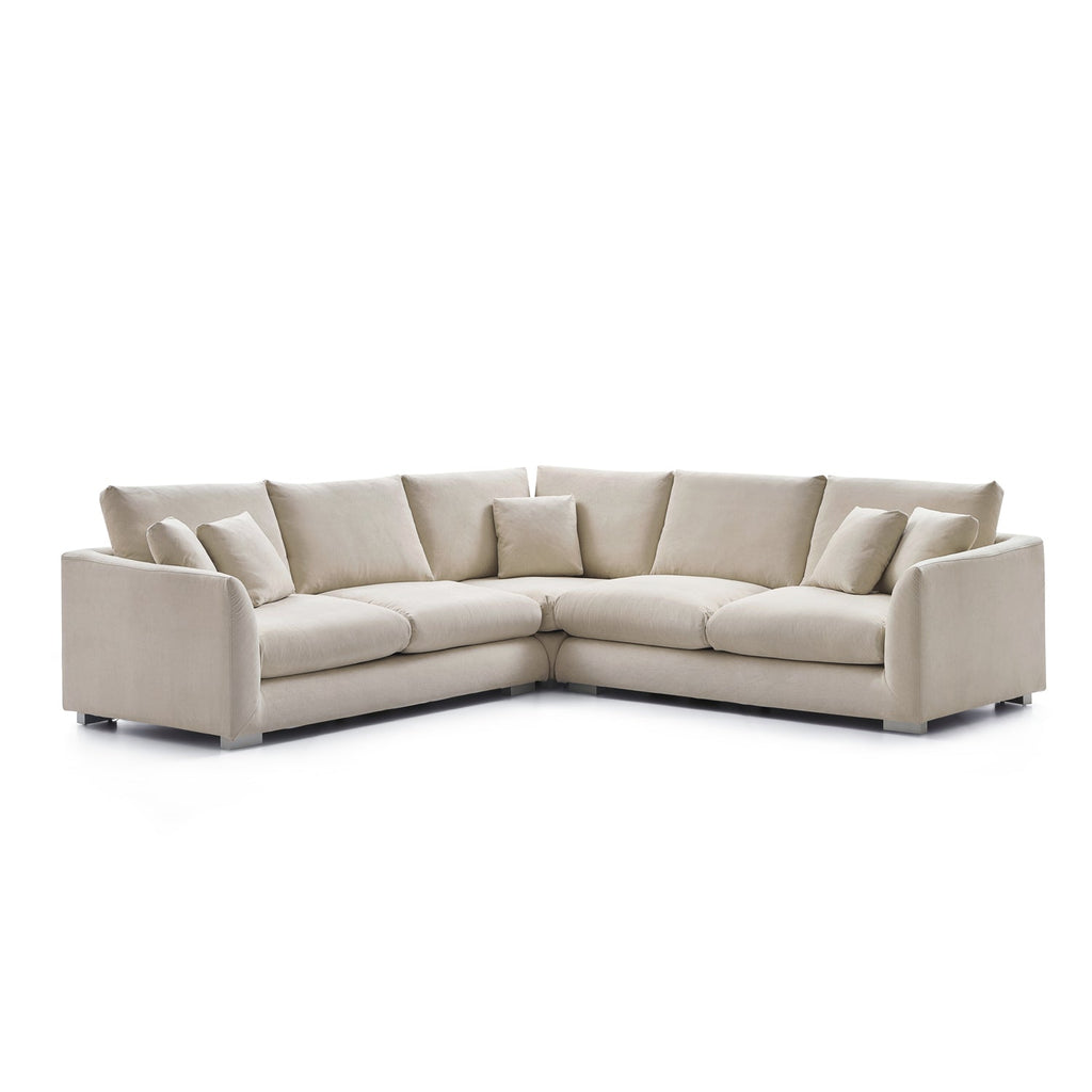 Feathers L-Shaped Sectional-109 Inches