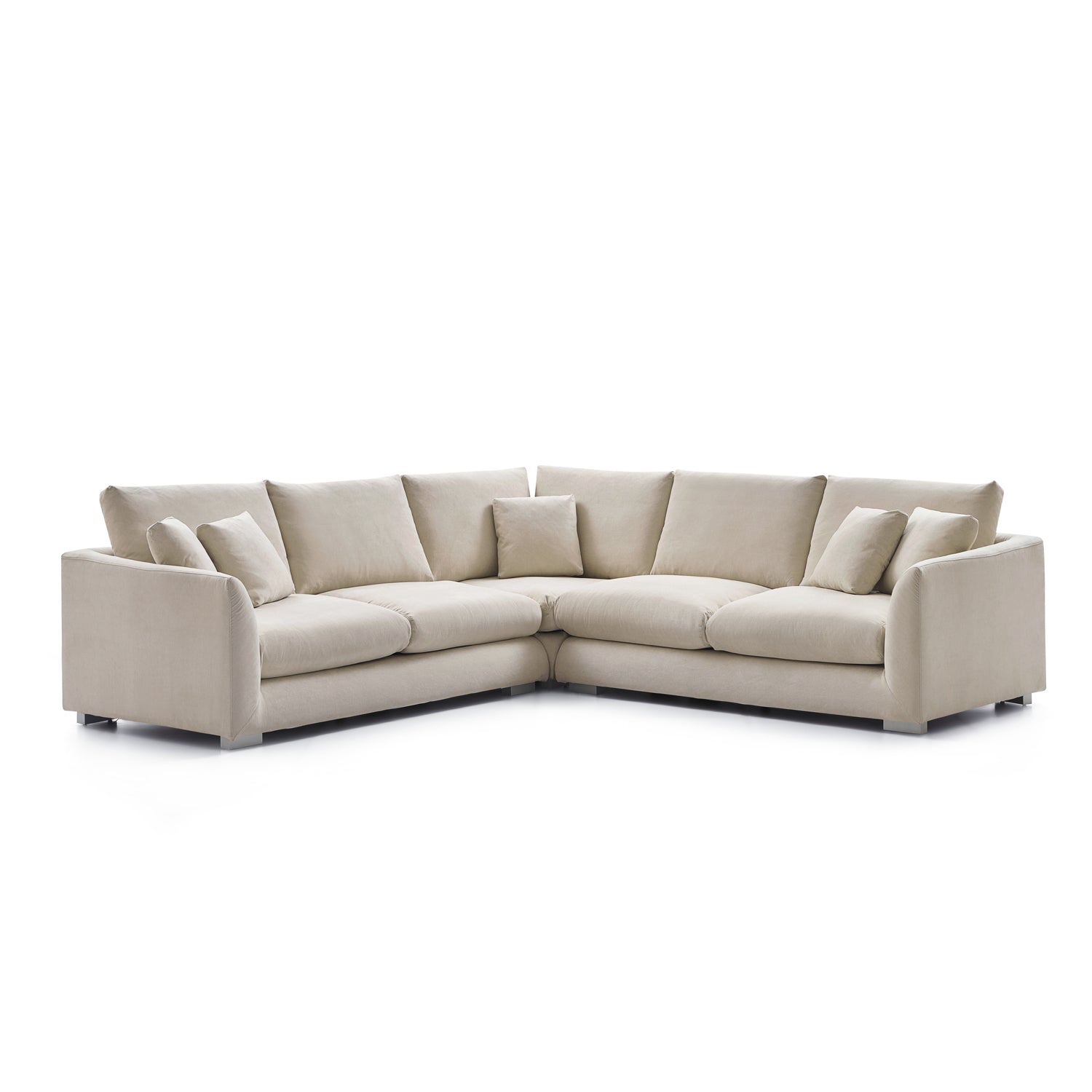 Feathers L-Shaped Sectional-109 Inches