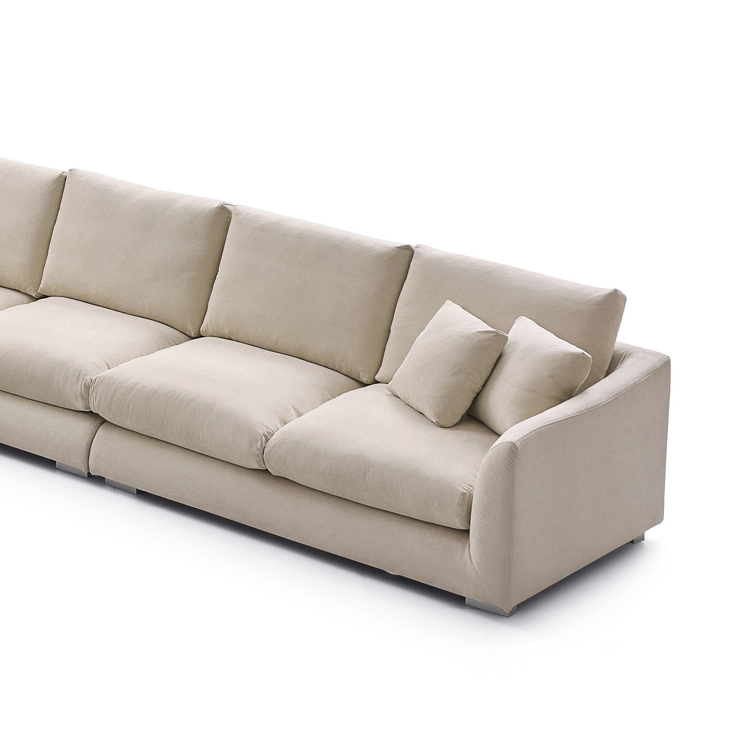 Feathers L-Shaped Sectional-109 Inches