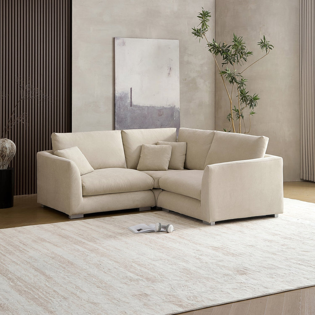 Feathers L-Shaped Sectional-109 Inches