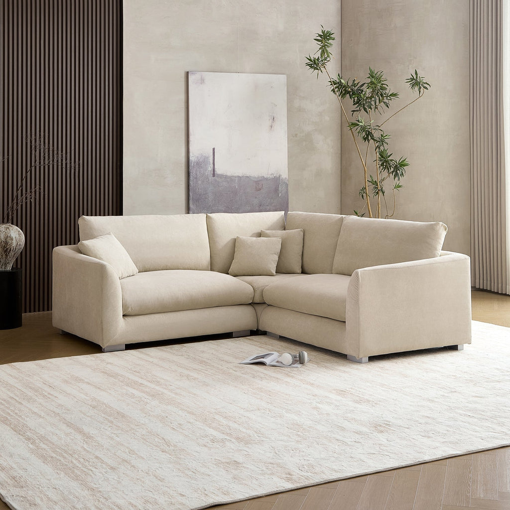 Feathers L-Shaped Sectional-109 Inches