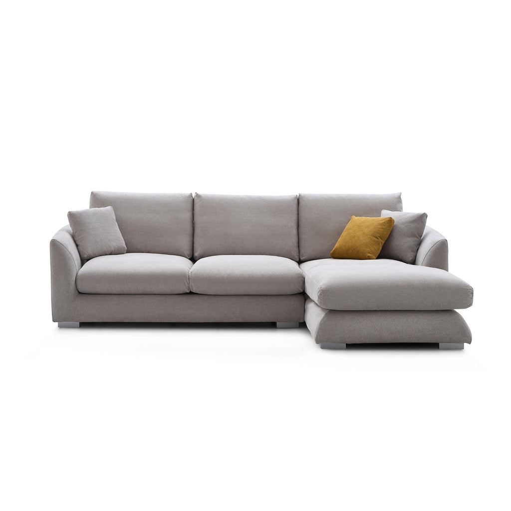 Feathers Sectional Couch Chaise Lounge 88-170 Inches