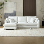 Feathers Sectional Couch Chaise Lounge 88-170 Inches