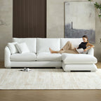 Feathers Sectional Couch Chaise Lounge 88-170 Inches