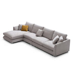 Feathers Sectional Couch Chaise Lounge 88-170 Inches
