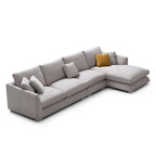 Feathers Sectional Couch Chaise Lounge 88-170 Inches