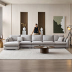 Feathers Sectional Couch Chaise Lounge 88-170 Inches