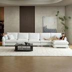 Feathers Sectional Couch Chaise Lounge 88-170 Inches