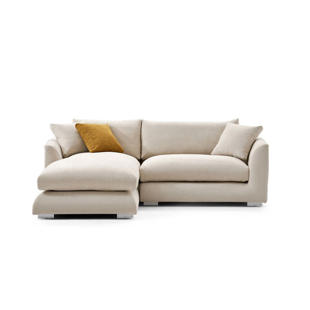 Feathers Sectional Couch Chaise Lounge 88-170 Inches