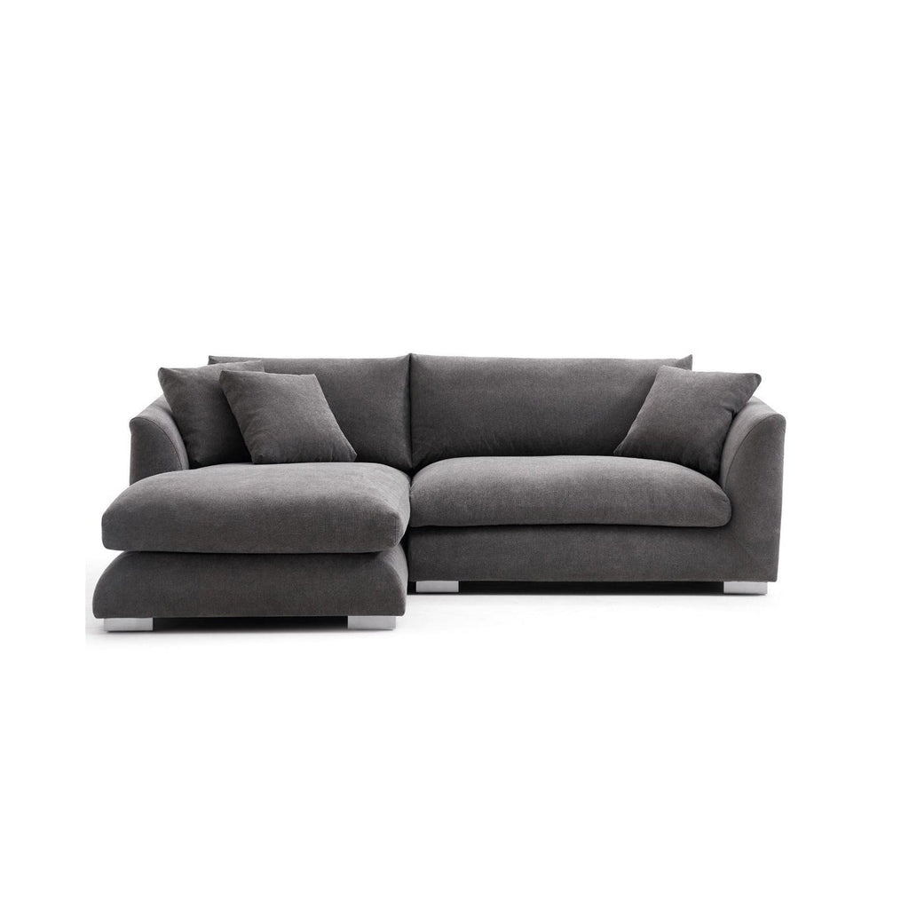 Feathers Sectional Couch Chaise Lounge 88-170 Inches